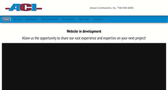 Desktop Screenshot of ansoncontractorsinc.com